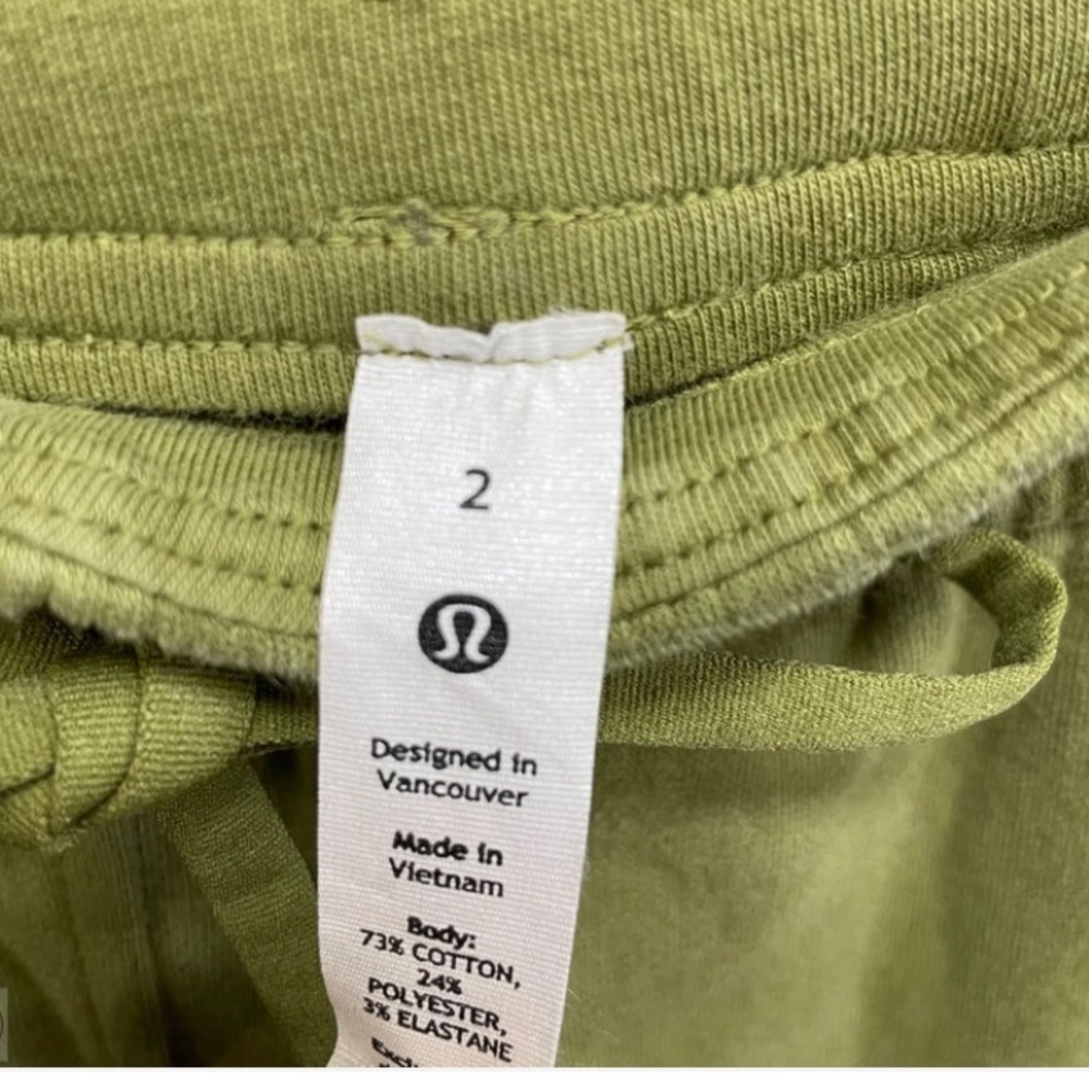 Lululemon Loungeful Fleece Straight Leg sweat Pants Bronze Green active 2 $118 - Picture 5 of 5